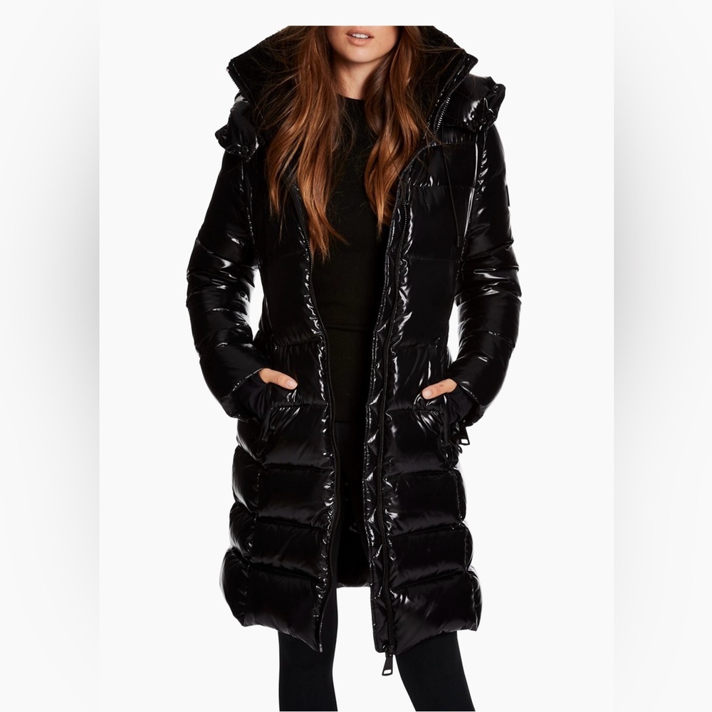 Savannah hooded puffer coat
